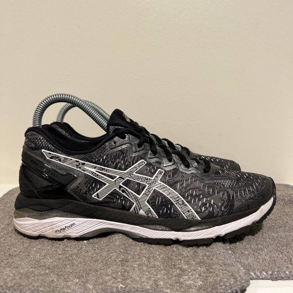 Asics T6A6N Women's Gel-Kayano 23 Grey Silver Running Shoes Size 7.5
